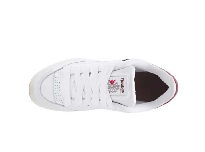 Reebok Club C Bulc 'White Classic Burgundy' — изображение 4
