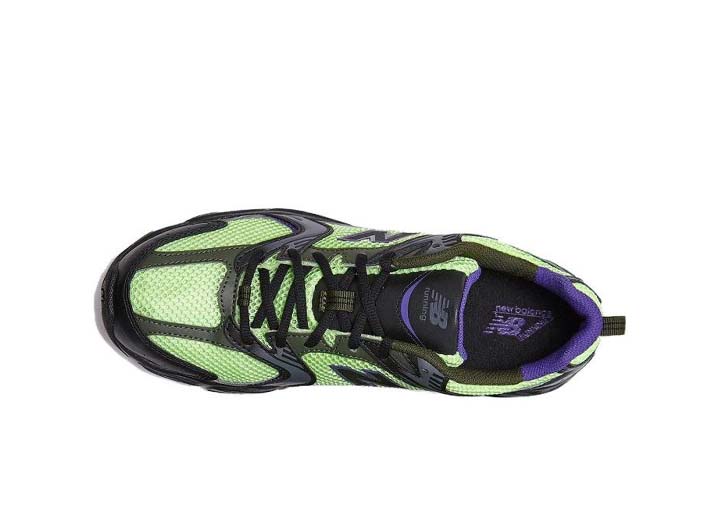 New Balance NB 530 Durable Breathable Low Top Running Shoes Unisex Green Black — изображение 4