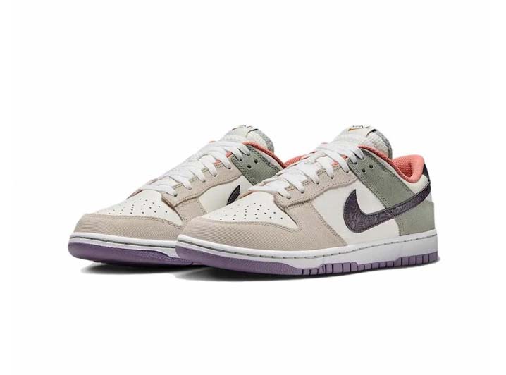Nike Dunk Low White/Green/Purple — изображение 5