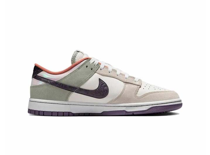 Nike Dunk Low White/Green/Purple — изображение 6