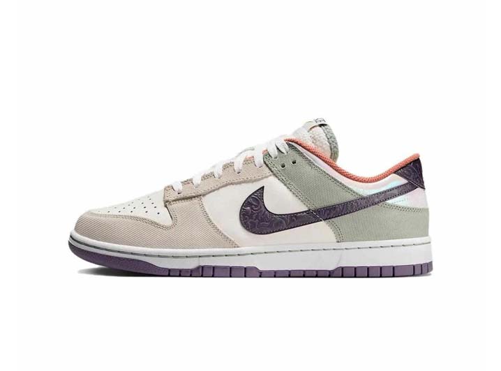Nike Dunk Low White/Green/Purple