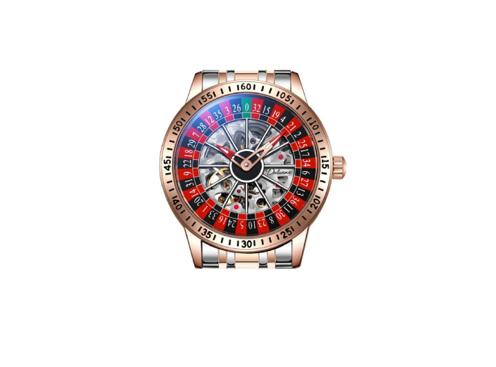 Dulunwe Automatic Mechanical Watch Skeleton Dial Silver Stainless Steel Strap — изображение 2