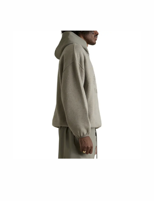 Fear of God Essentials SS24 Nylon Fleece Hoodie Heather Grey — изображение 4