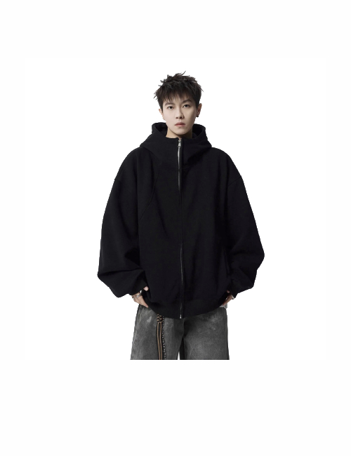 Xiu Tailang Retro Sports Versatile Cardigan Jacket Thick Warm Hooded Sweatshirt Unisex — изображение 4