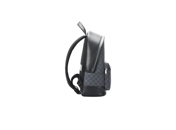 BOPAI Niche Contrast Color Retro Monogram Backpack – Classic Design with Zipper Closure — изображение 3