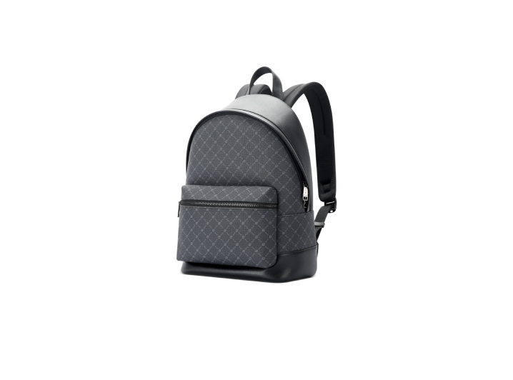 BOPAI Niche Contrast Color Retro Monogram Backpack – Classic Design with Zipper Closure — изображение 4