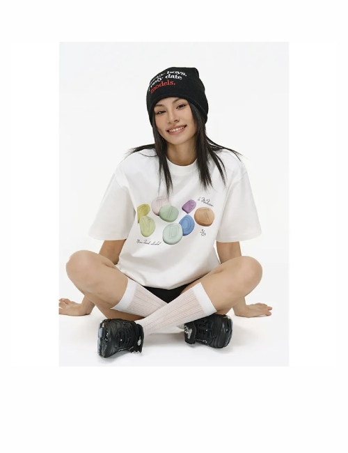 Antidote Worldwide American Style Loose Fit T-Shirt for Couples, Unisex — изображение 4