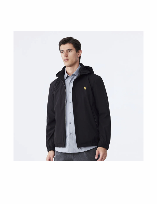 US POLO ASSN. Classic American style, men's jacket with a hood and long sleeves. — изображение 4