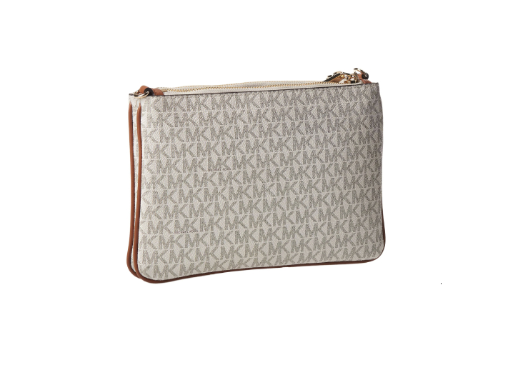 MICHAEL KORS Retro Monogram Logo Crossbody Bag Leather Clutch — изображение 2