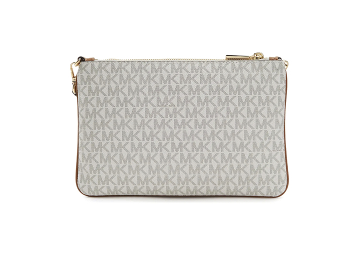 MICHAEL KORS Retro Monogram Logo Crossbody Bag Leather Clutch — изображение 4