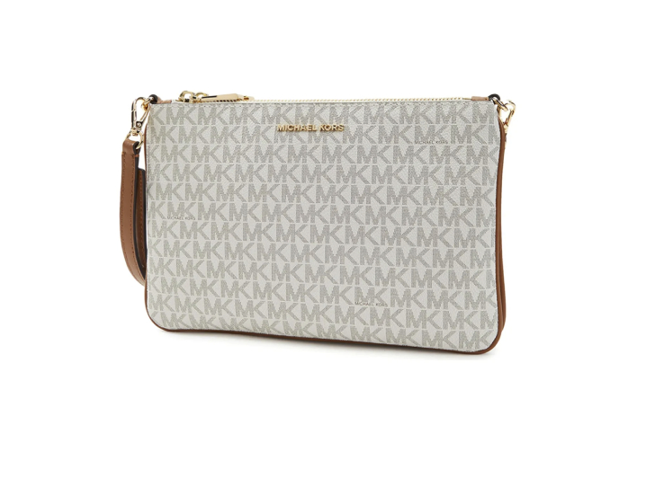 MICHAEL KORS Retro Monogram Logo Crossbody Bag Leather Clutch — изображение 5
