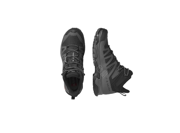 SALOMON X Ultra 4 Men's Mid Gore-tex Waterproof Hiking Boots, Mid-Rise, Black — изображение 4