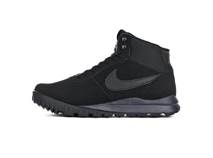 Nike Hoodland Sued Comfort Everyday High-Top Casual Shoes for Men (Black)