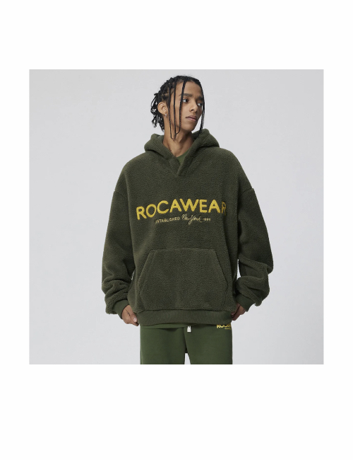 ROCAWEAR roc 7/8 Cool Lambswool Unisex Long Sleeve Fleece Hoodie — изображение 3