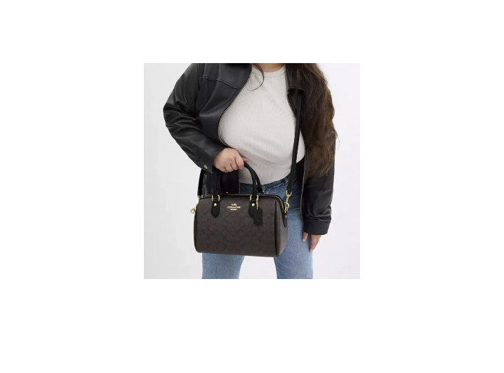 Coach Rowan 25 Medium Faux Leather Zip-Up Women's Shoulder Bag — изображение 4