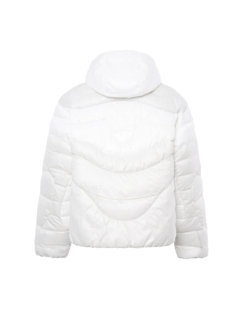 Nike Sportswear solid color hooded casual warm loose jacket men's sail white — изображение 4