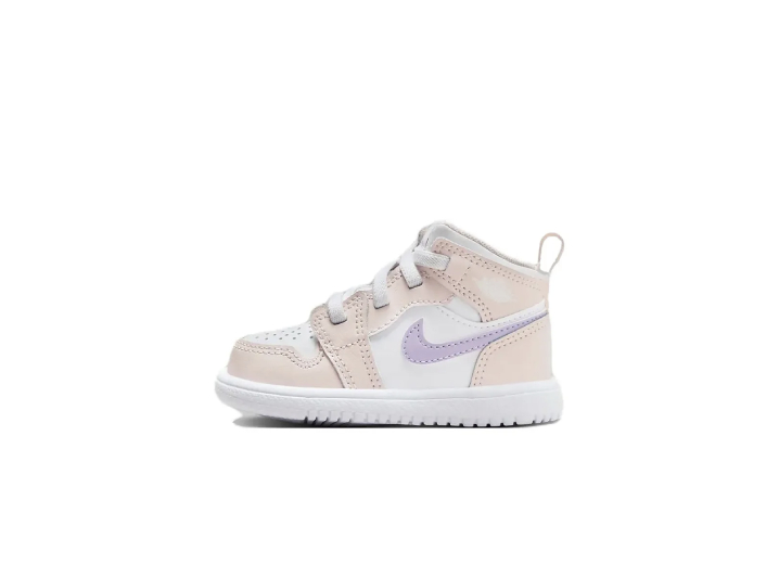 Jordan Air Jordan 1 Mid Toddler High-Top Sneakers (White/Pink)