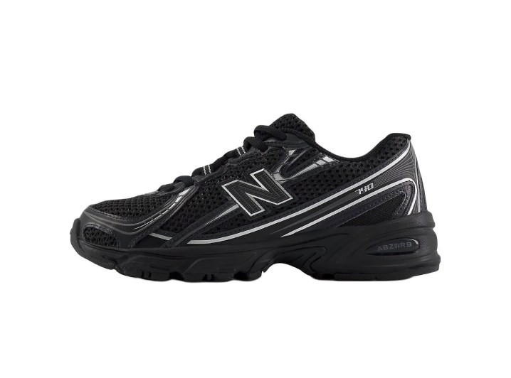 New Balance NB 740 Low-Top Kids' Sneakers, Black, Youth