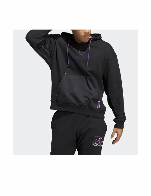 Аdidas DAME 8 Inn Hdy Basketball Pullover Sweatshirt Men's Black — изображение 5
