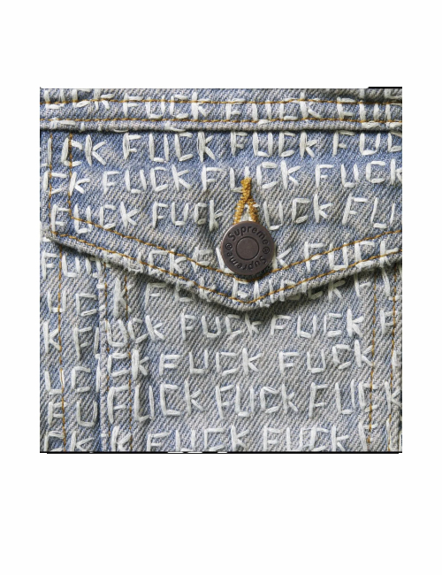 Supreme SS25 WEEK18 Fuck Stitch Denim Trucker Jacket American trend jacket unisex — изображение 3