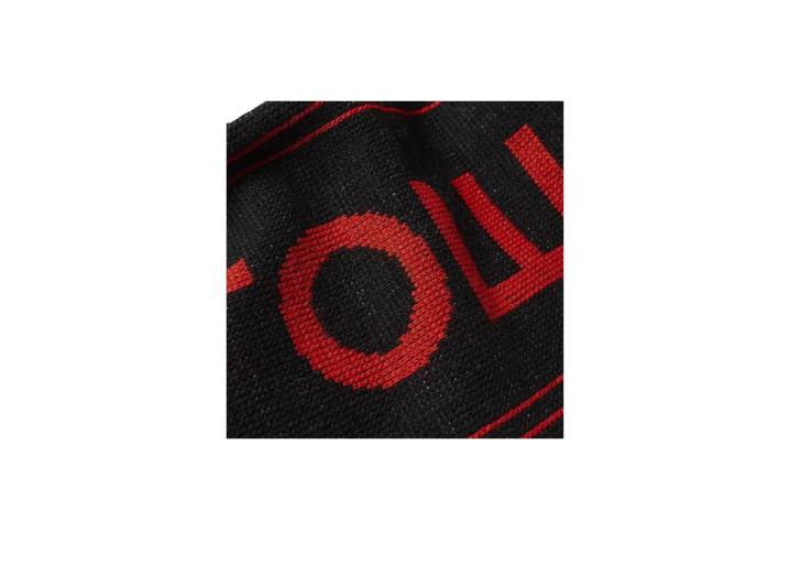Adidas x Gosha Rubchinskiy logo acrylic fleece scarf for men (black) — изображение 3