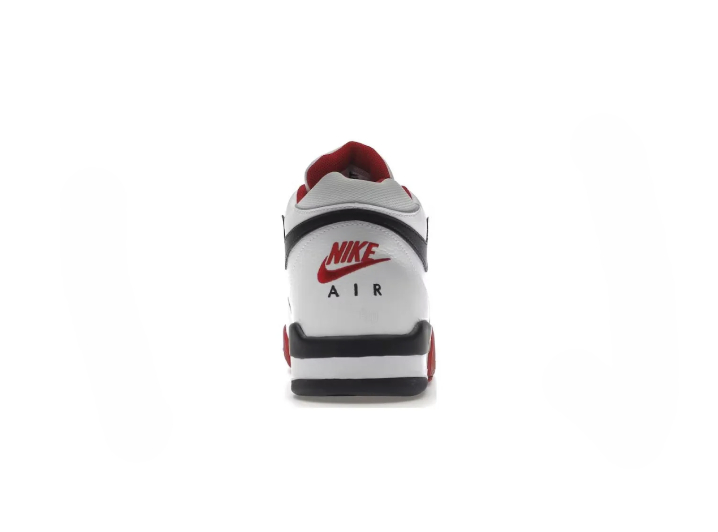 Nike Flight Legacy Classic Style Mid-Top Retro Basketball Shoes, Unisex, Red and White — изображение 2