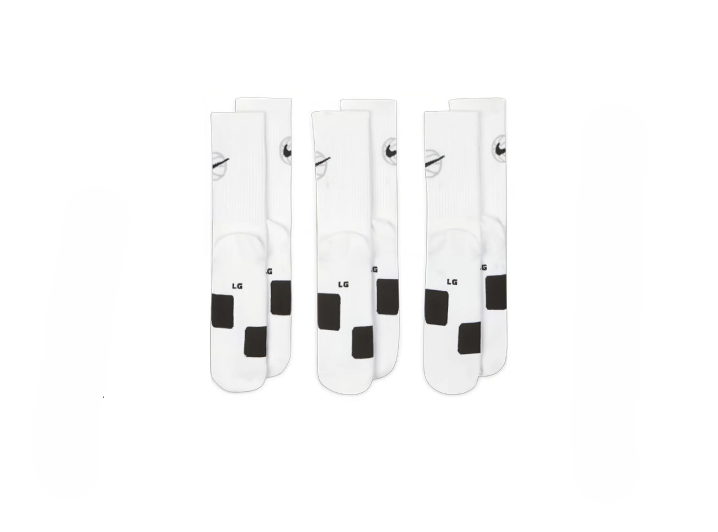Nike basketball quick-drying mid-calf and long-sock unisex white. — изображение 3