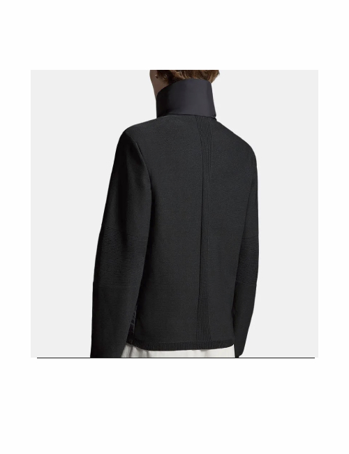 Moncler Padded Corduroy down jacket without hood, with zip, unisex, black. — изображение 3