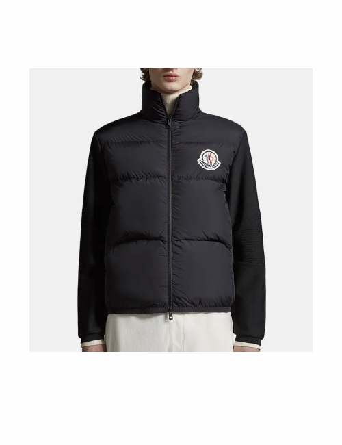 Moncler Padded Corduroy down jacket without hood, with zip, unisex, black. — изображение 4