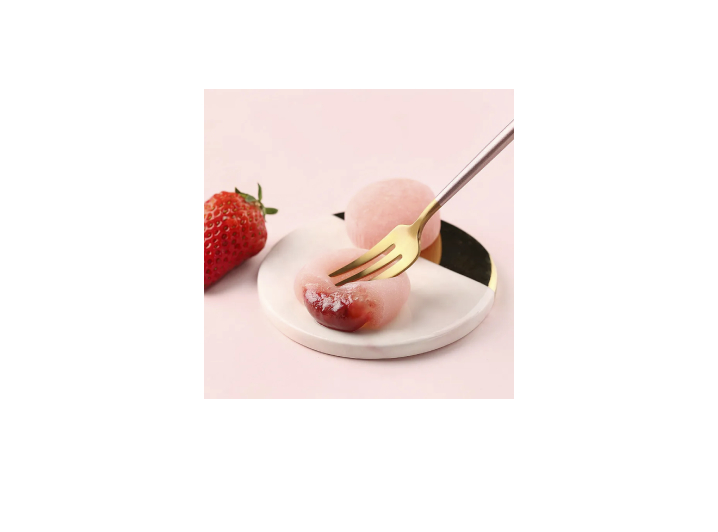 Baikaowei Strawberry Mochi Dumplings 120g, Mooncake with Snowy Crust — изображение 3