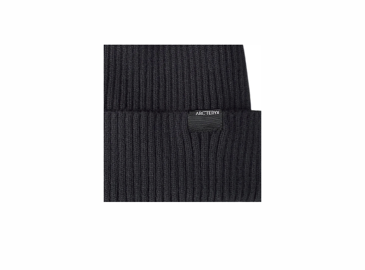 Arcteryx Skaha Toque logo cotton/polyester wool beanie, unisex, couple style, black. — изображение 3