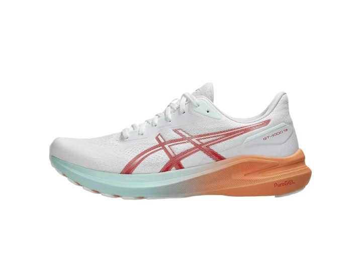 ASICS GT-1000 13 Mesh Comfortable Shock-Absorbing Wear-Resistant Low-Top Casual Shoes for Men, White