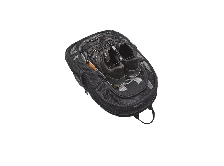 Under Armour Hustle Mesh Zippered Polyester Backpack/Shoulder Bag, Unisex, Black — изображение 3