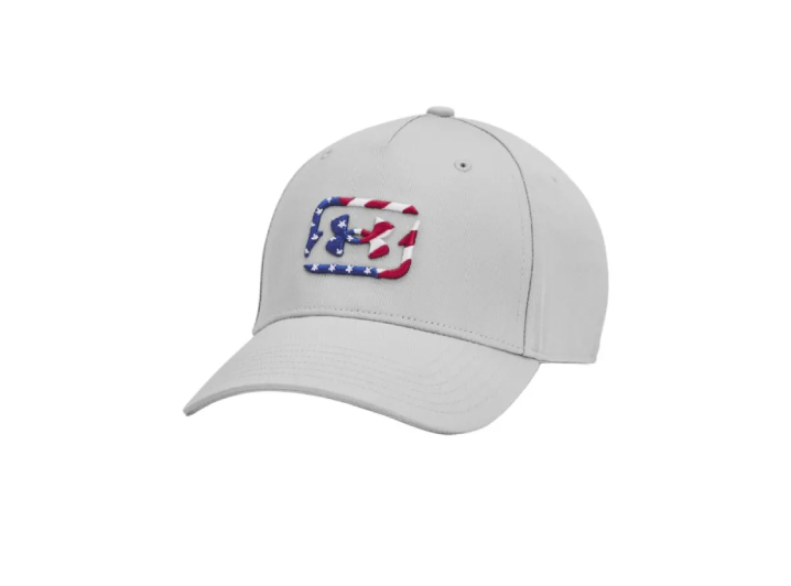 Under Armour logo cotton baseball cap, men's, grey