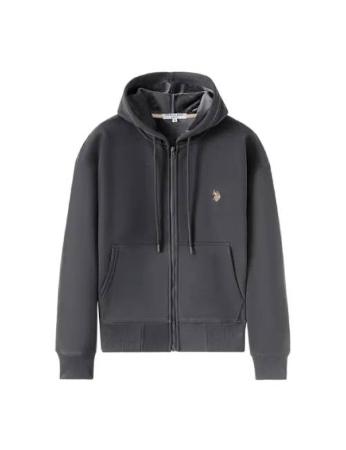 United States Polo Association. Classic, simple, fleece-lined, hooded, and thick men's sweatshirt. — изображение 6