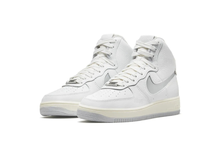 Nike Air Force 1 Sculpt Silver Trendy Casual High-Top Sneakers for Women — изображение 5