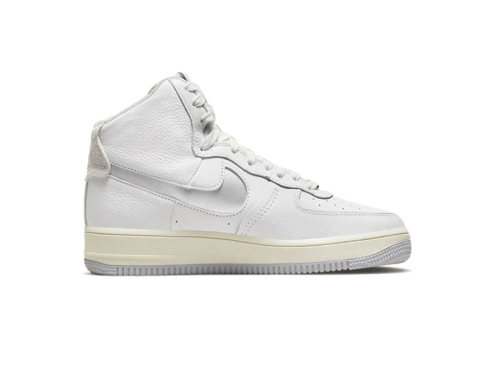 Nike Air Force 1 Sculpt Silver Trendy Casual High-Top Sneakers for Women — изображение 6