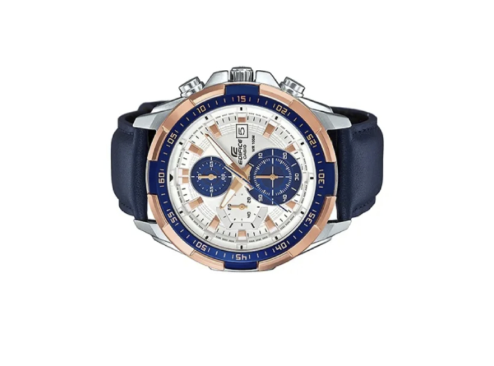 Casio Edifice Racing Speedometer, Waterproof and Shock Resistant, Quartz Movement, Leather Strap, Men's Watch — изображение 3
