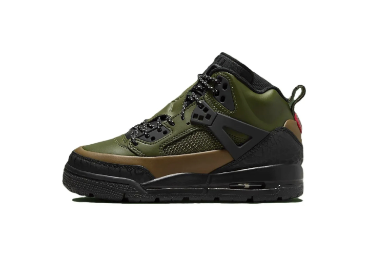 Jordan Spizike Winterized Leather Comfortable Non-Slip High-Top Kids' Basketball Shoes