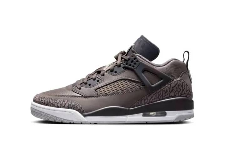 Jordan Spizike LOW “Cave Stone” Comfortable, Versatile, Slip-resistant, Durable Low-top Retro Basketball Shoes, Unisex, Brown