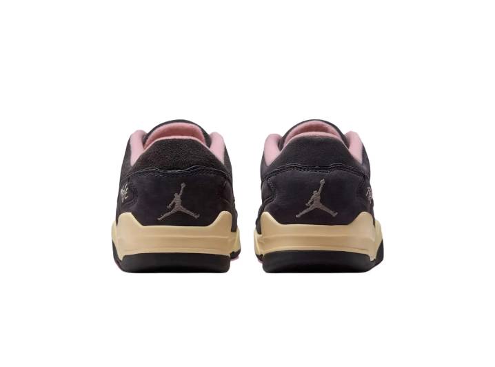 Jordan FLIGHT COURT Stylish, Comfortable, Slip-resistant, Durable Low-top Retro Basketball Shoes for Men, Black and Pink — изображение 4