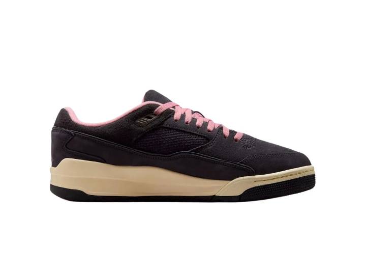 Jordan FLIGHT COURT Stylish, Comfortable, Slip-resistant, Durable Low-top Retro Basketball Shoes for Men, Black and Pink — изображение 5