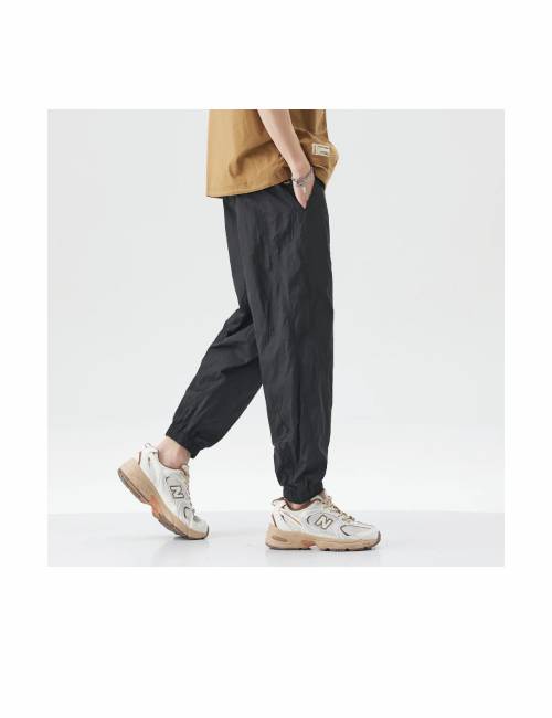 Insulated, warm trousers in a patchwork style, windproof, with tapered cuffs, mid-rise, unisex. — изображение 4