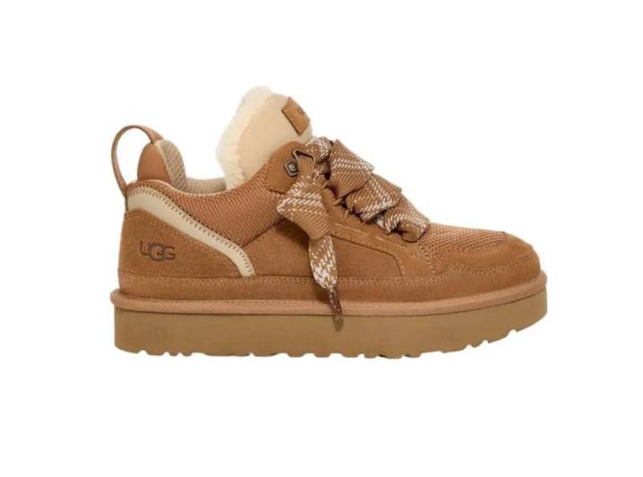 UGG Lowmel Mesh Suede Comfortable Durable Low-Top Casual Shoes for Women, Tan Yellow — изображение 5
