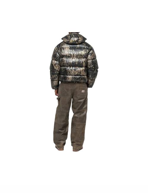Stussy 2024 Fall Collection Micro Ripstop Down Parka, Solid Color Versatile Zipper Hooded Short Down Jacket, Unisex — изображение 4