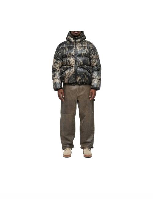 Stussy 2024 Fall Collection Micro Ripstop Down Parka, Solid Color Versatile Zipper Hooded Short Down Jacket, Unisex — изображение 5