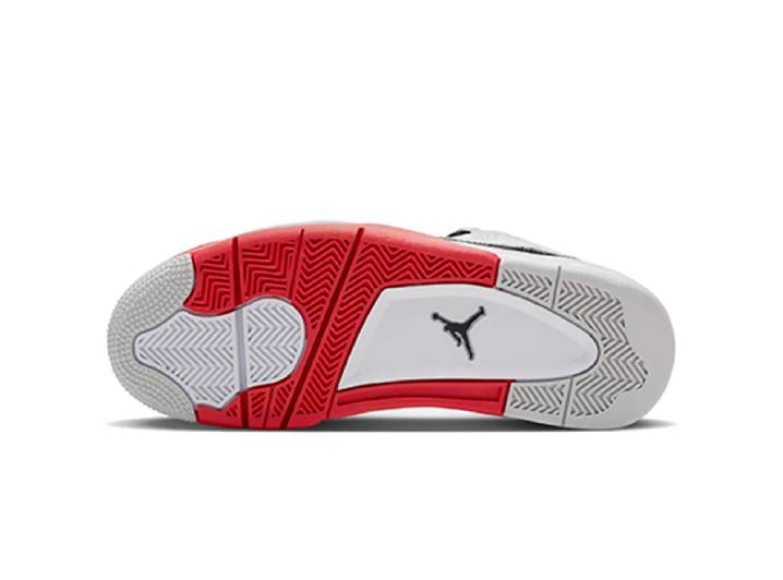 Jordan Dub Zero Comfortable Mid-Top Retro Basketball Shoes Men's White, Black, and Red — изображение 2