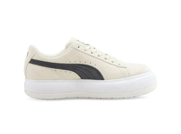 PUMA Suede Mayu Thick-Soled, Durable, Lightweight, Breathable, Height-Increasing Low-Top Sneakers for Women, Beige — изображение 5
