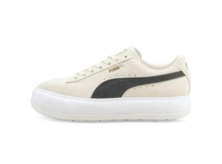 PUMA Suede Mayu Thick-Soled, Durable, Lightweight, Breathable, Height-Increasing Low-Top Sneakers for Women, Beige