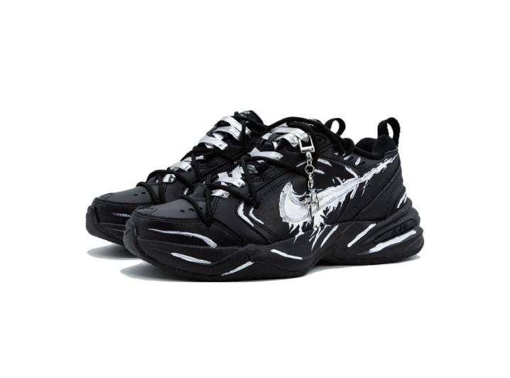 Nike Air Monarch 4 Black Storm Custom Retro Classic Low Top Unisex — изображение 5